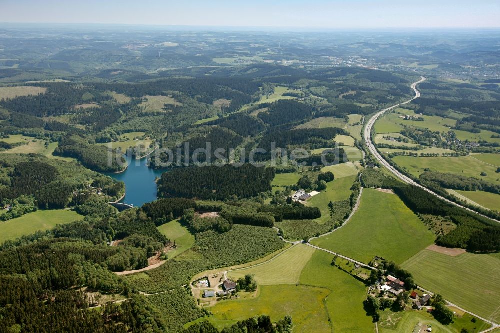 Luftaufnahme Meinerzhagen - Fürwiggetalsperre in Meinerzhagen im Bundesland Nordrhein-Westfalen