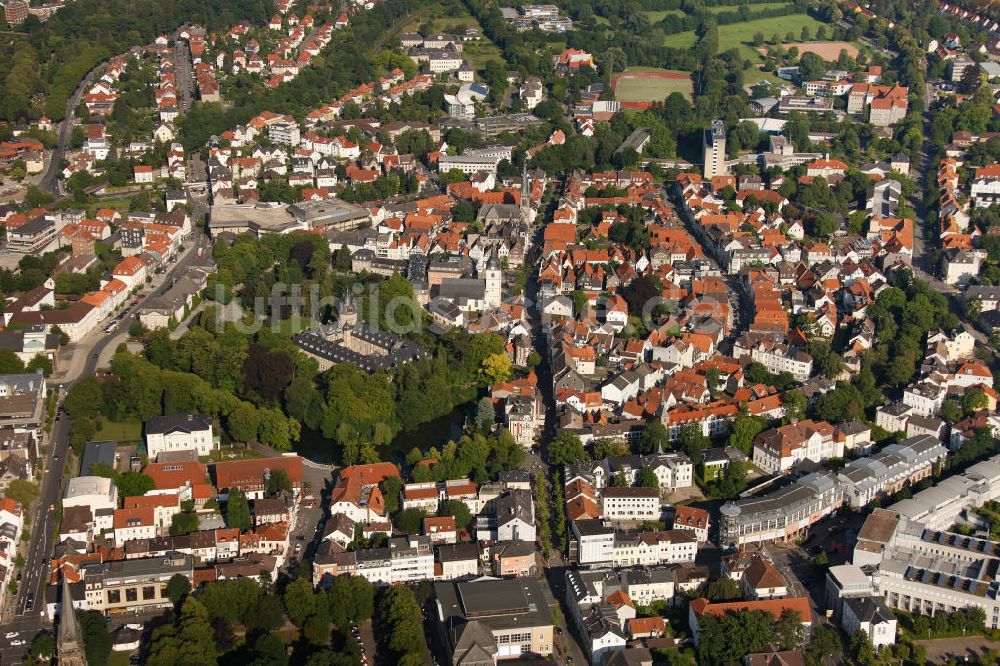 Luftaufnahme Detmold - Fuerstliches Residenzschloss Detmold