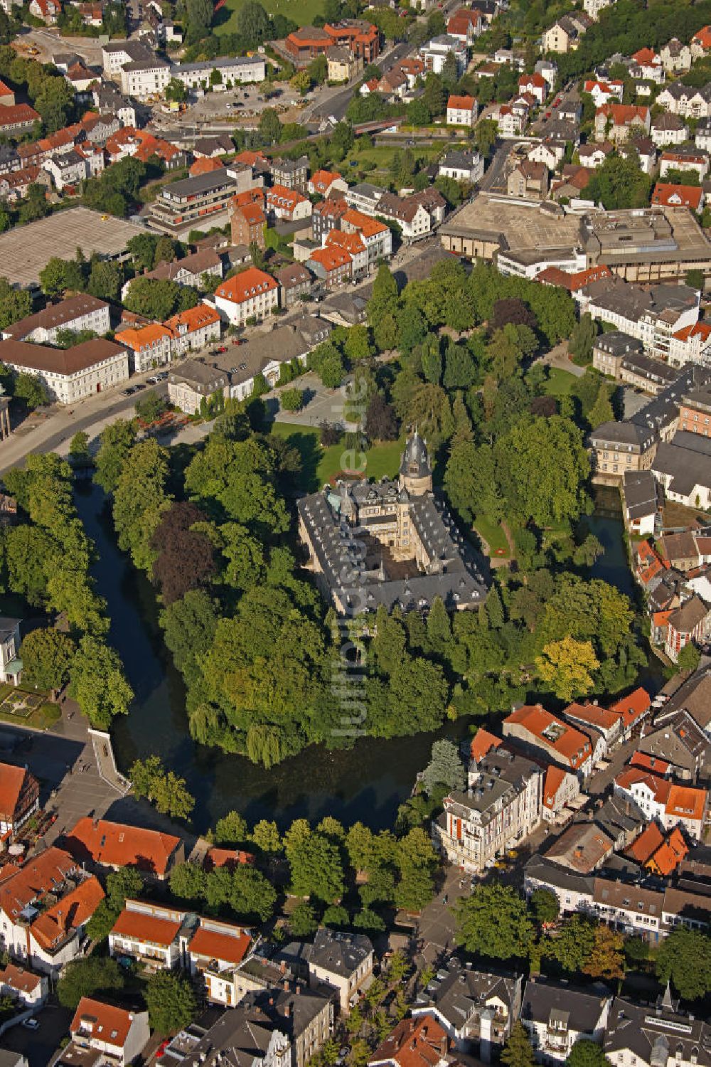 Luftbild Detmold - Fuerstliches Residenzschloss Detmold