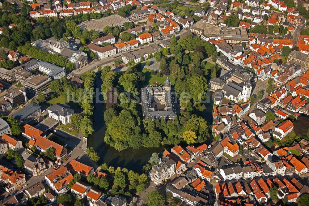 Luftaufnahme Detmold - Fuerstliches Residenzschloss Detmold