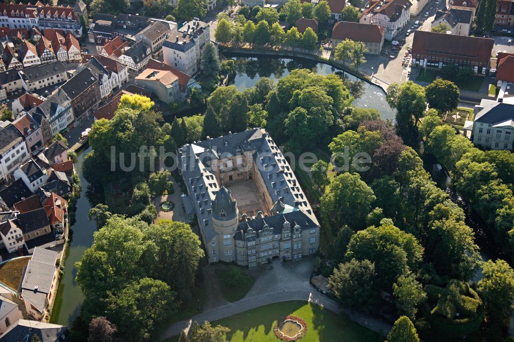 Detmold Aus Der Vogelperspektive Fuerstliches Residenzschloss Detmold