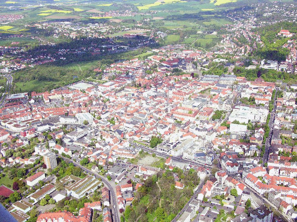 Fulda aus der Vogelperspektive: Fulda