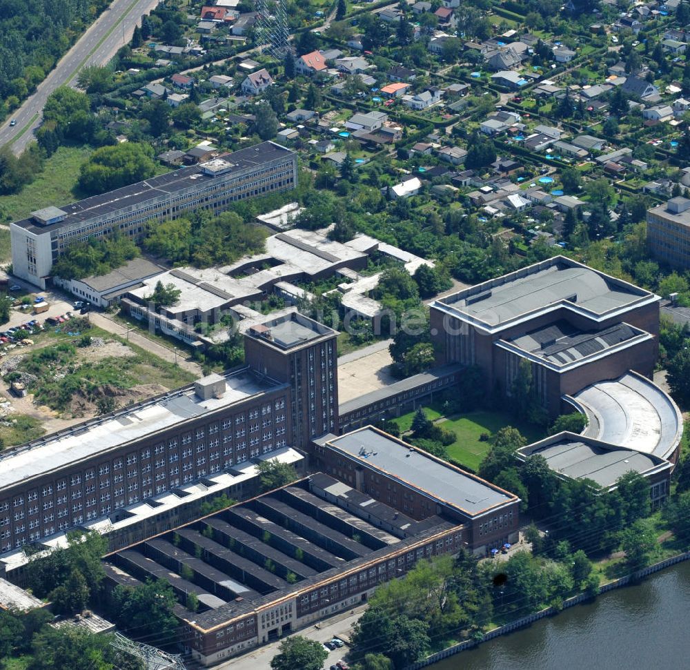 Berlin Köpenick von oben - Funkhaus Berlin Nalepastraße in Treptow-Köpenick