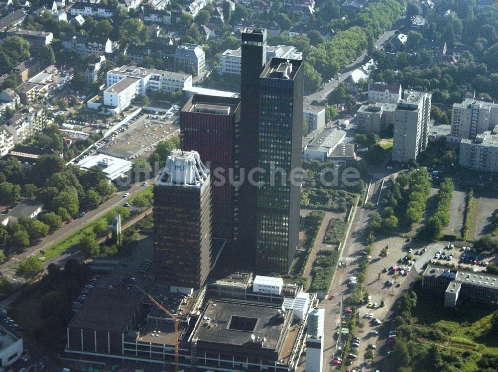 Luftbild Köln - Funkhaus des Deutschlandfunk (DFL) und das ehem. Hochhaus der Deutschen Welle - Köln (NRW)