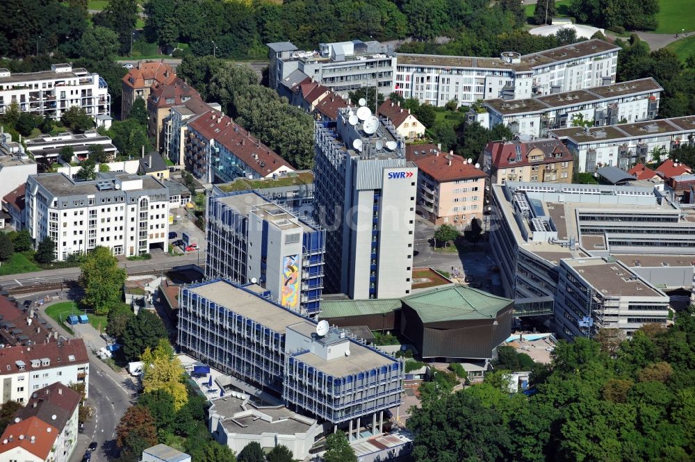 Stuttgart von oben - Funkhaus Stuttgart im Bundesland Baden-Württemberg