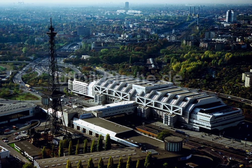 Berlin von oben - Funkturm und Kongresszentrum ICC in Berlin