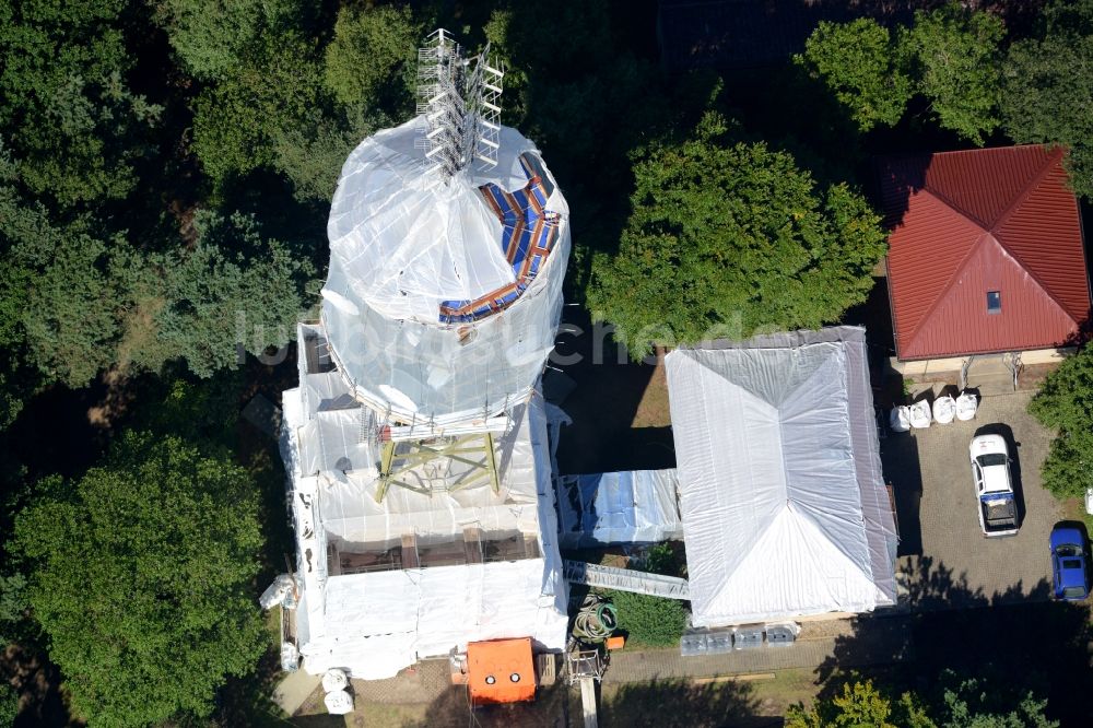 Luftbild Maikammer - Funkturm und Sendeanlage auf der Kalmit in Maikammer im Bundesland Rheinland-Pfalz