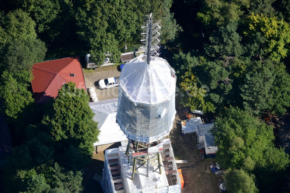 Luftbild Maikammer - Funkturm und Sendeanlage auf der Kalmit in Maikammer im Bundesland Rheinland-Pfalz