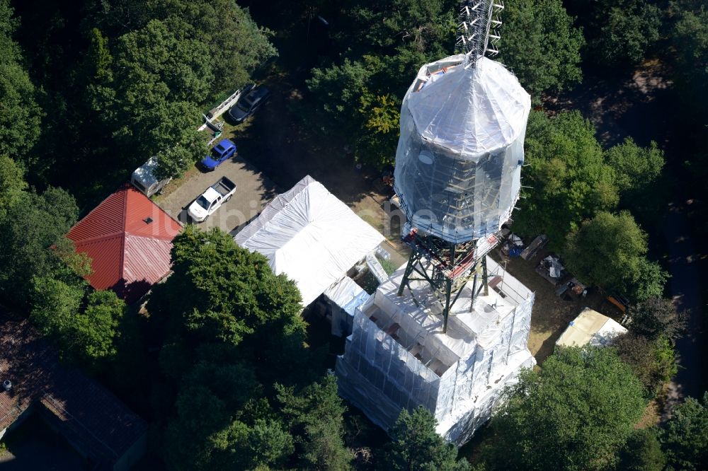 Luftbild Maikammer - Funkturm und Sendeanlage auf der Kalmit in Maikammer im Bundesland Rheinland-Pfalz