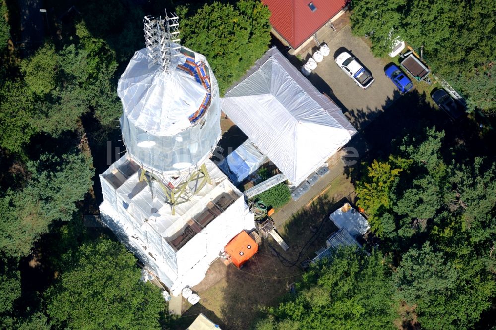 Luftbild Maikammer - Funkturm und Sendeanlage auf der Kalmit in Maikammer im Bundesland Rheinland-Pfalz