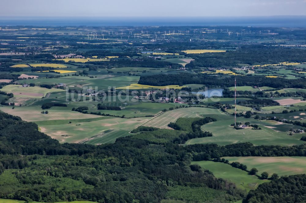 Luftbild Schönwalde am Bungsberg - Funkturm und Sendeanlage NDR Sender Bungsberg in Schönwalde am Bungsberg im Bundesland Schleswig-Holstein, Deutschland