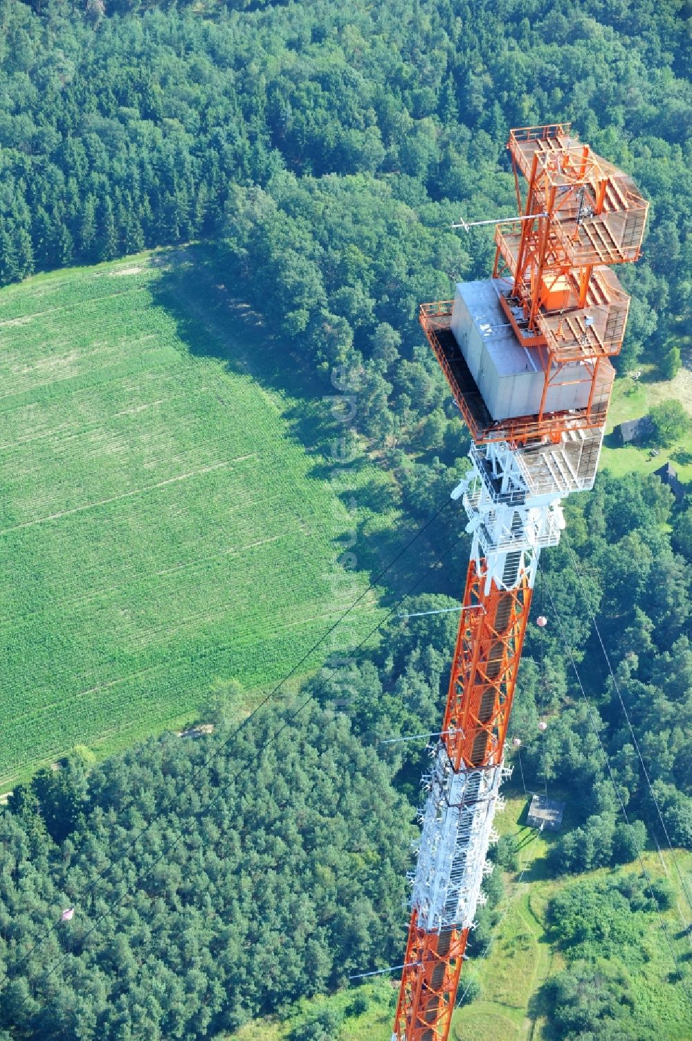 Luftbild Dannenberg - Funkturm Umsetzer Dannenberg bei Höhbeck im Bundesland Niedersachsen