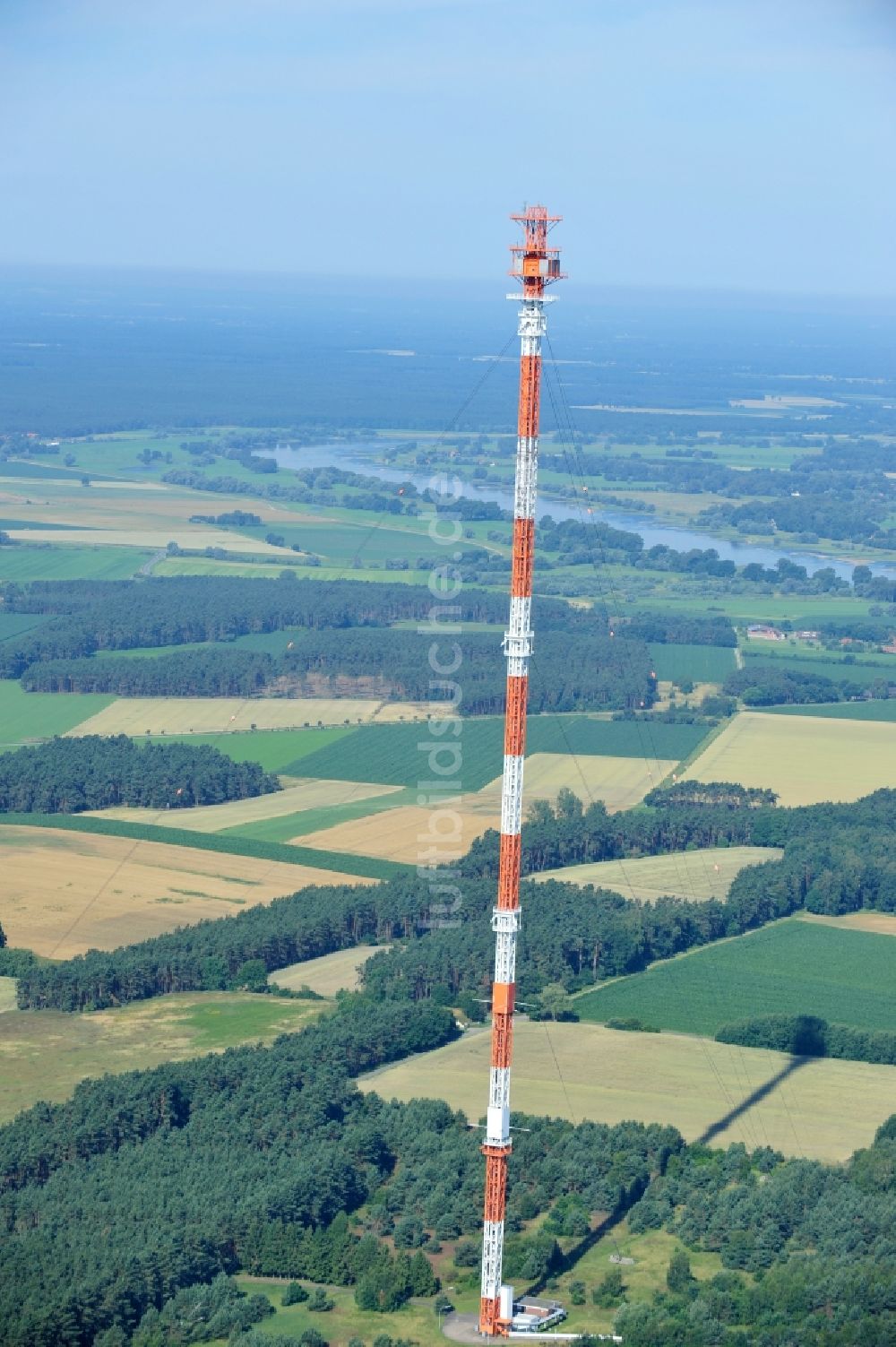 Luftbild Dannenberg - Funkturm Umsetzer Dannenberg bei Höhbeck im Bundesland Niedersachsen