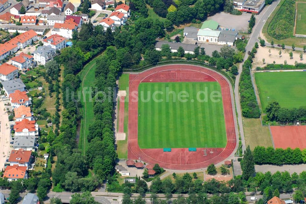 Luftbild Speyer - Fußballplatz an der Raiffeisenstraße in Speyer