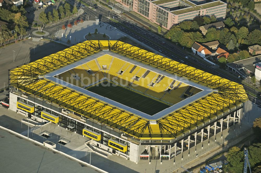 Aachen von oben - Fussballstadion Aachener Tivoli in Aachen im Bundesland Nordrhein-Westfalen, Deutschland