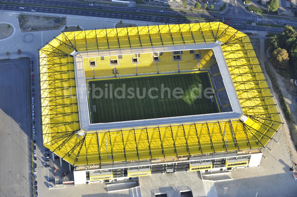 Luftbild Aachen - Fussballstadion Aachener Tivoli in Aachen im Bundesland Nordrhein-Westfalen, Deutschland