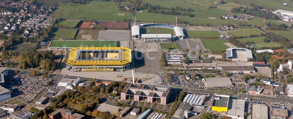 Aachen aus der Vogelperspektive: Fussballstadion Aachener Tivoli in Aachen im Bundesland Nordrhein-Westfalen, Deutschland