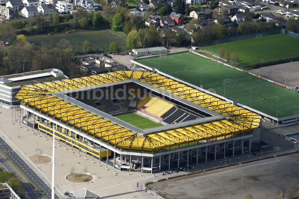 Luftbild Aachen - Fussballstadion Aachener Tivoli in Aachen im Bundesland Nordrhein-Westfalen, Deutschland