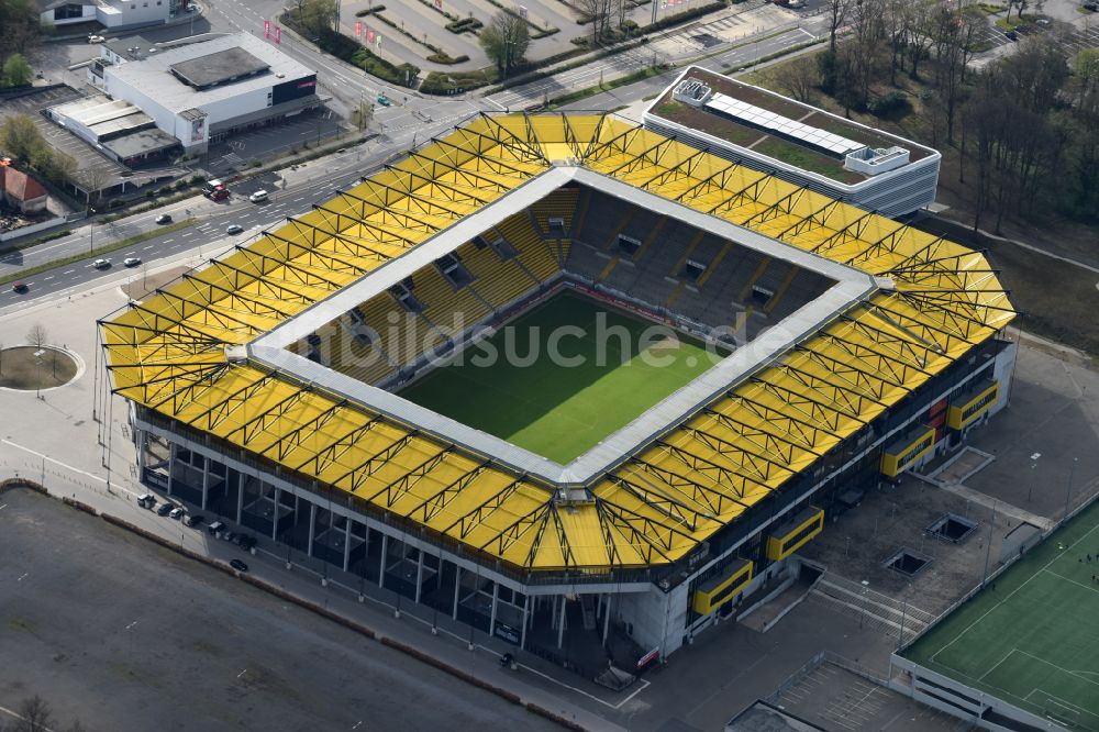 Luftbild Aachen - Fussballstadion Aachener Tivoli in Aachen im Bundesland Nordrhein-Westfalen, Deutschland