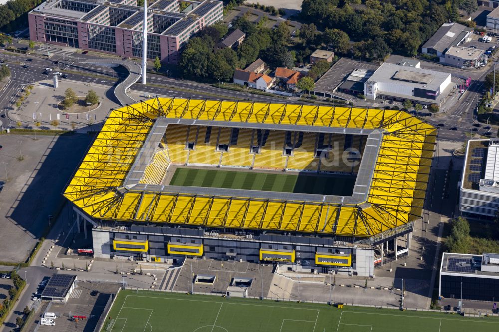 Aachen von oben - Fussballstadion Aachener Tivoli in Aachen im Bundesland Nordrhein-Westfalen, Deutschland