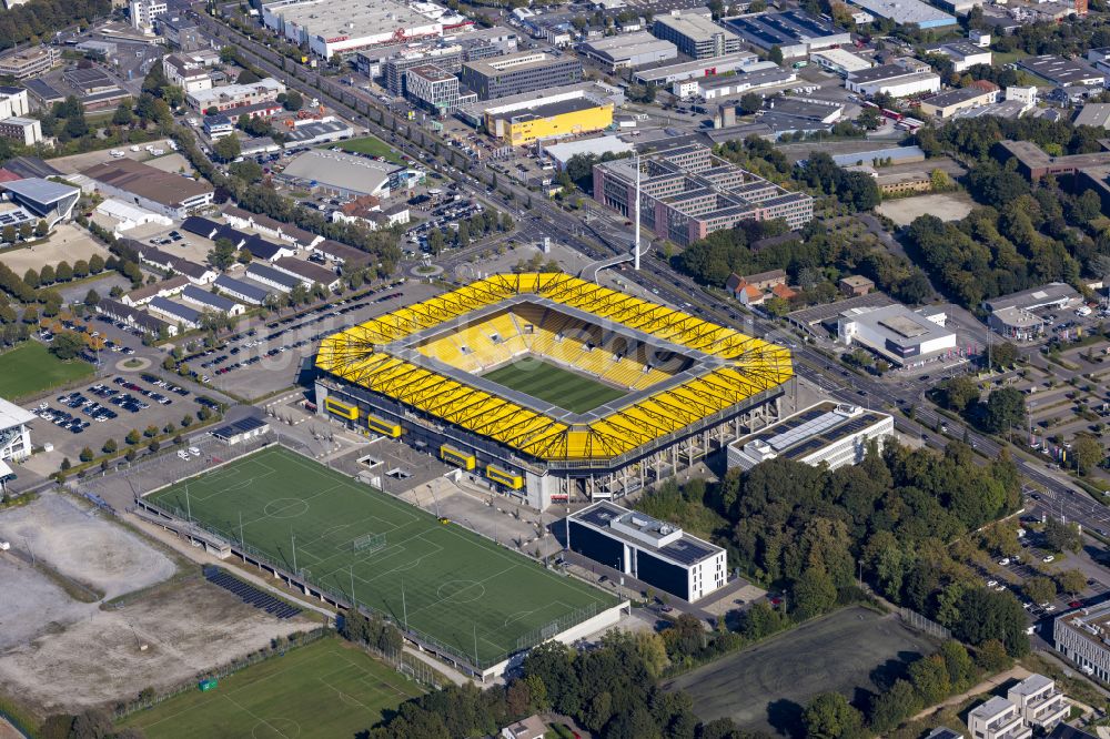 Aachen aus der Vogelperspektive: Fussballstadion Aachener Tivoli in Aachen im Bundesland Nordrhein-Westfalen, Deutschland