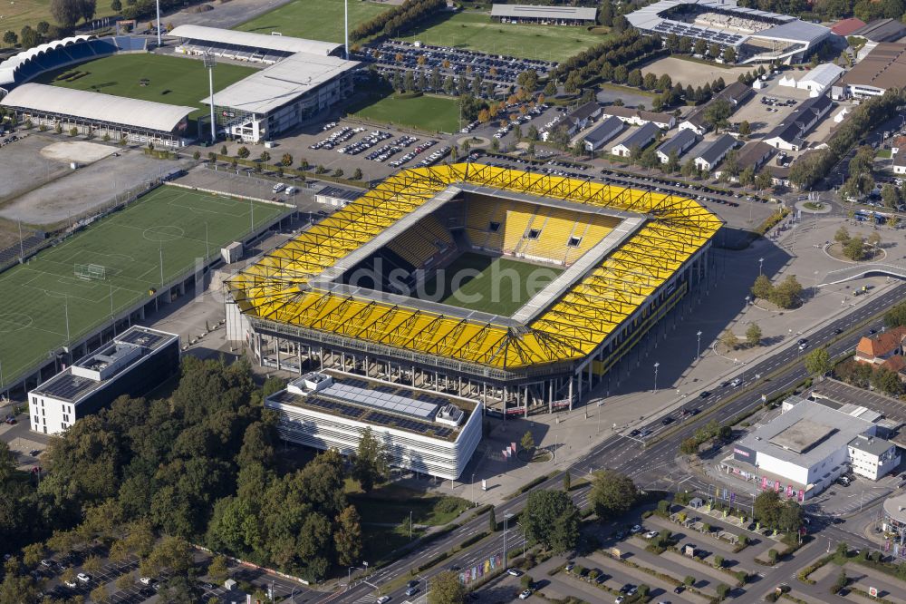 Aachen von oben - Fussballstadion Aachener Tivoli in Aachen im Bundesland Nordrhein-Westfalen, Deutschland