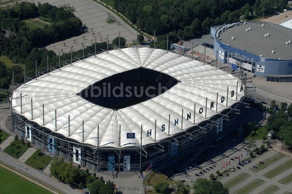 Luftaufnahme Hamburg - Fußballstadion HSH Nordbank Arena