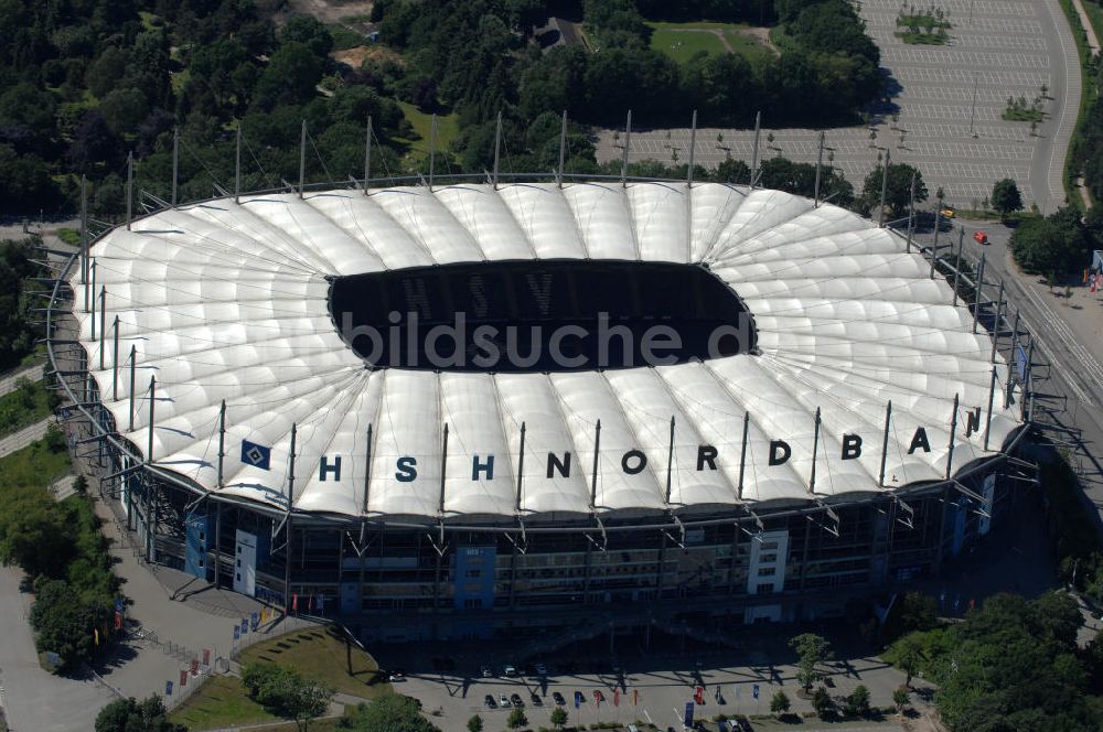 Luftbild Hamburg - Fußballstadion HSH Nordbank Arena