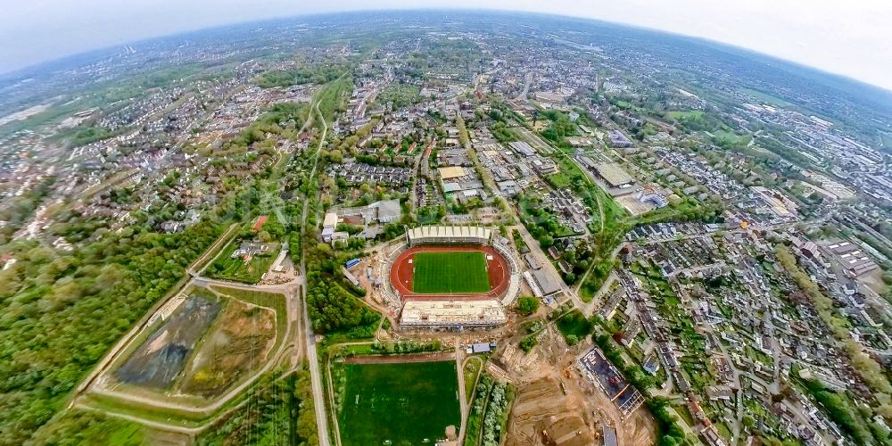 Wattenscheid von oben - Fussballstadion Lohrheidestadion in Wattenscheid im Bundesland Nordrhein-Westfalen, Deutschland