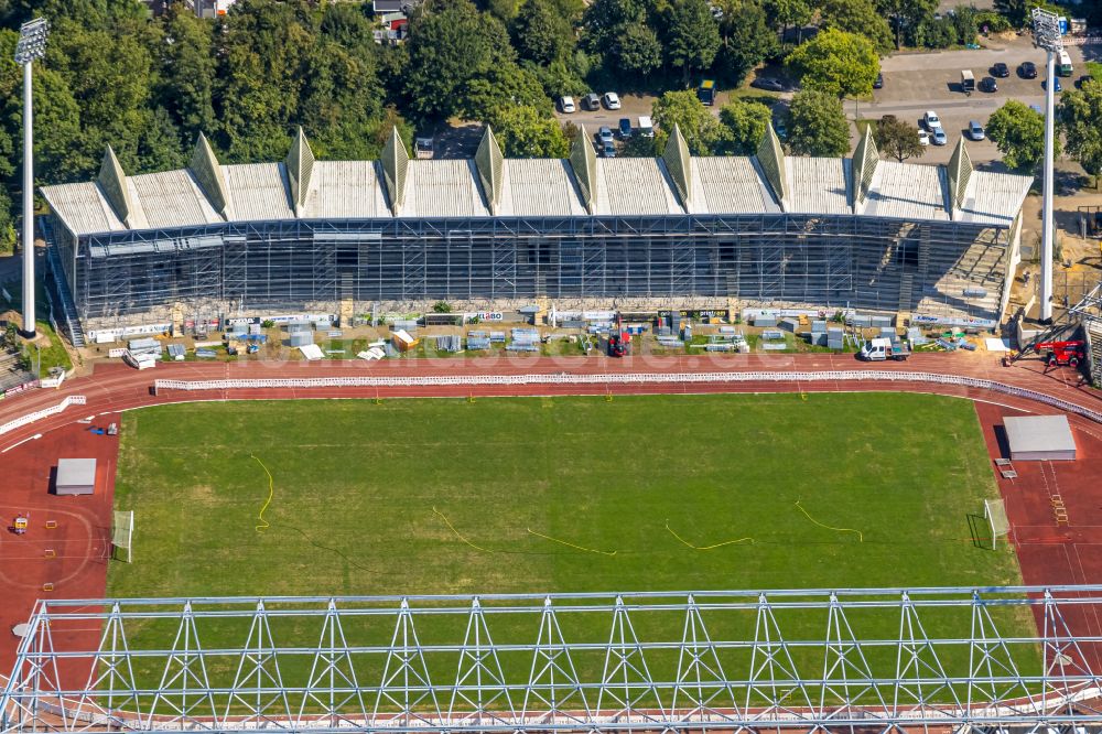 Luftbild Wattenscheid - Fussballstadion Lohrheidestadion in Wattenscheid im Bundesland Nordrhein-Westfalen, Deutschland