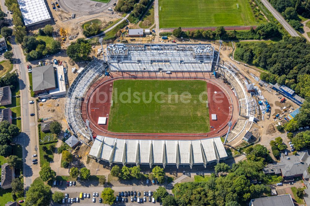 Wattenscheid von oben - Fussballstadion Lohrheidestadion in Wattenscheid im Bundesland Nordrhein-Westfalen, Deutschland