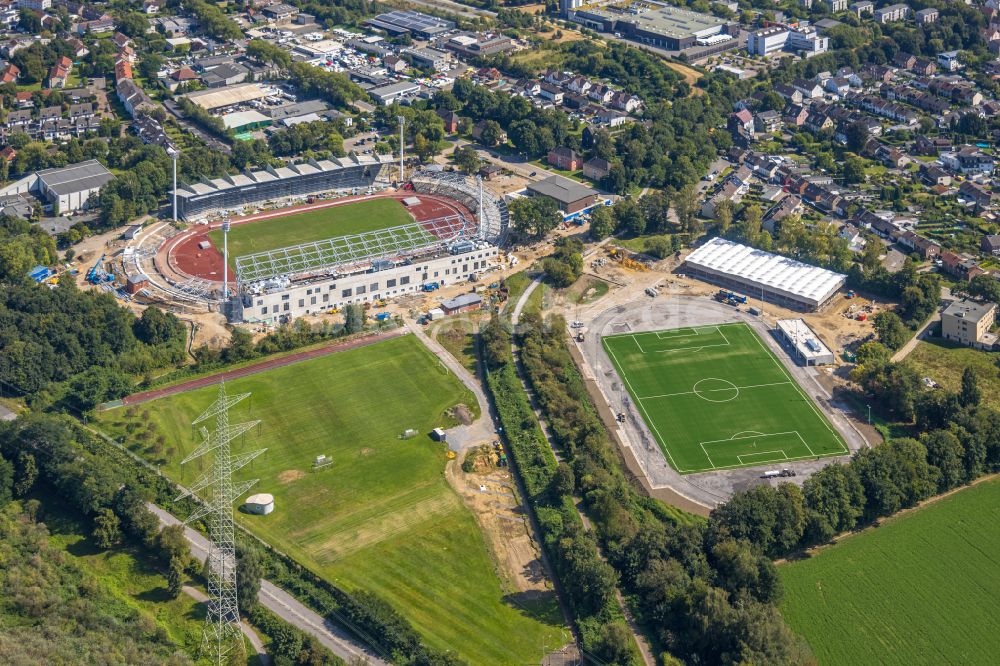 Wattenscheid von oben - Fussballstadion Lohrheidestadion in Wattenscheid im Bundesland Nordrhein-Westfalen, Deutschland