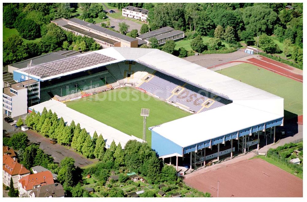 Bielefeld von oben - Fussballstadion Schüco Arena