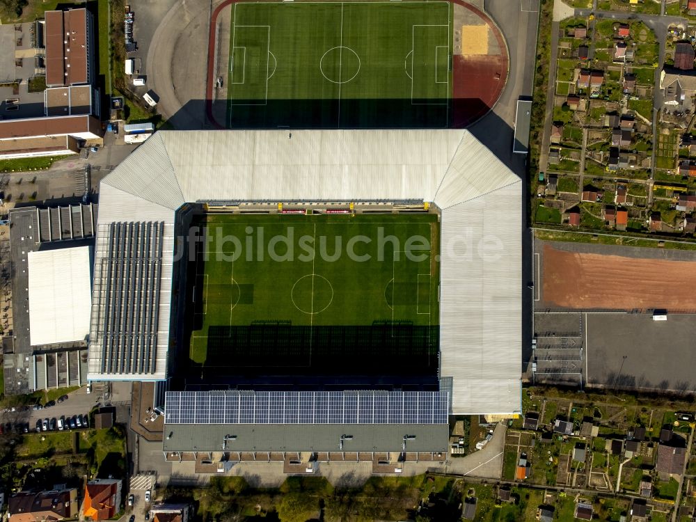 Luftbild Bielefeld - Fußballstadion Schüco Arena in Bielefeld im Bundesland Nordrhein-Westfalen