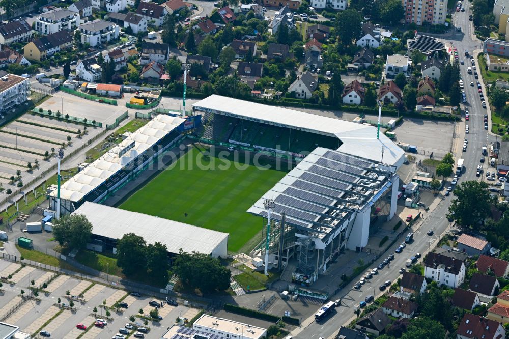 Luftbild Fürth - Fussballstadion Sportpark Ronhof in Fürth im Bundesland Bayern, Deutschland