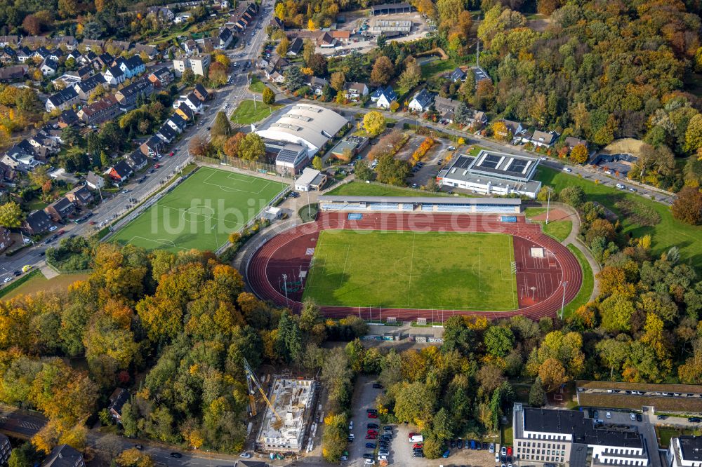 Bottrop aus der Vogelperspektive: Fussballstadion des Vereins Schalke 04 in Bottrop im Bundesland Nordrhein-Westfalen