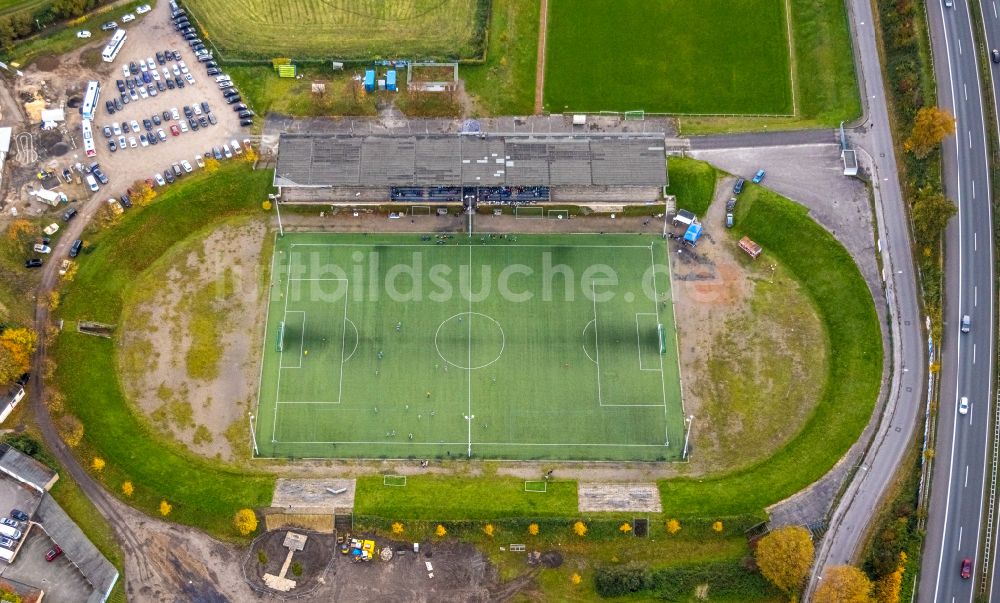 Luftbild Gelsenkirchen - Fussballstadion des Vereins FC Schalke 04 Glückauf-Kampfbahn im Ortsteil Schalke-Nord in Gelsenkirchen im Bundesland Nordrhein-Westfalen, Deutschland