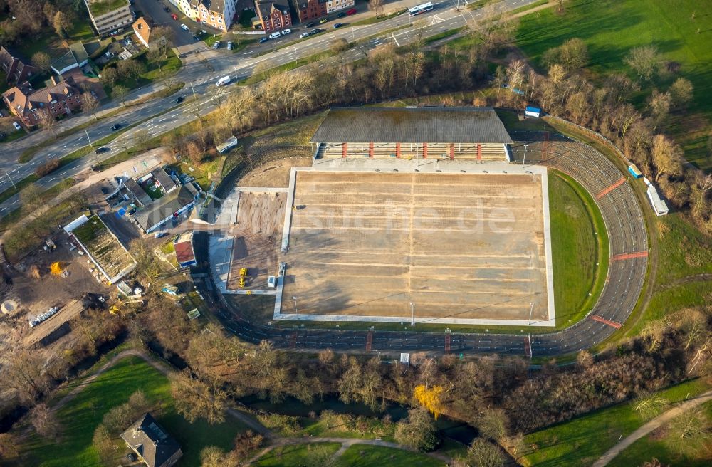 Luftbild Herne - Fussballstadion des Vereins Sportclub Westfalia 04 e.V. am Westring in Herne im Bundesland Nordrhein-Westfalen