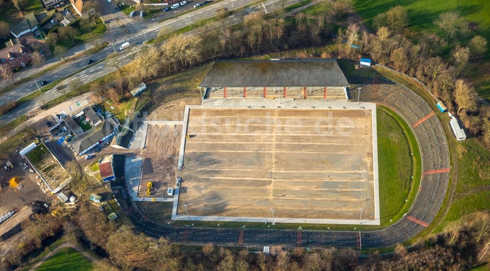 Luftaufnahme Herne - Fussballstadion des Vereins Sportclub Westfalia 04 e.V. am Westring in Herne im Bundesland Nordrhein-Westfalen