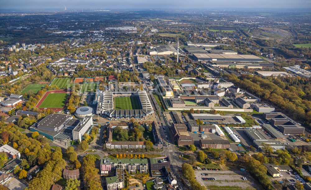 Bochum von oben - Fussballstadion Vonovia Ruhrstadion in Bochum im Bundesland Nordrhein-Westfalen, Deutschland