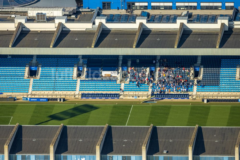 Bochum aus der Vogelperspektive: Fussballstadion Vonovia Ruhrstadion in Bochum im Bundesland Nordrhein-Westfalen, Deutschland