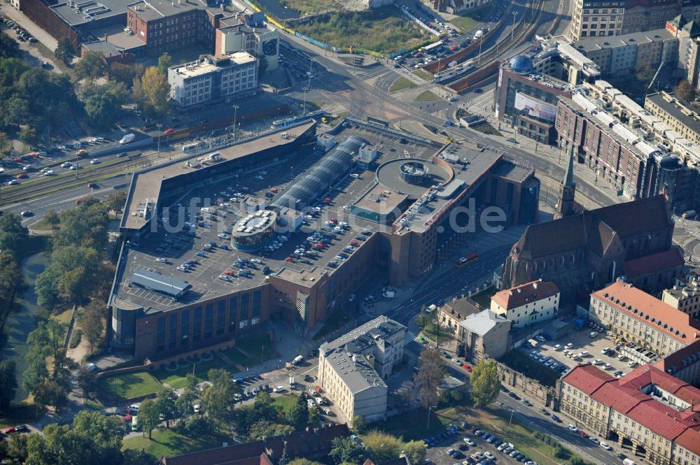 Breslau aus der Vogelperspektive: Galeria Dominikañska Wroclaw (Breslau)