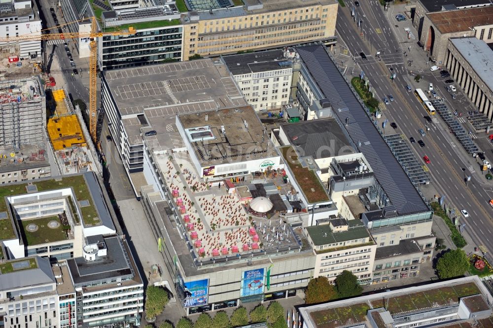 Luftaufnahme Stuttgart - Galeria Kaufhof in Stuttgart im Bundesland Baden-Württemberg