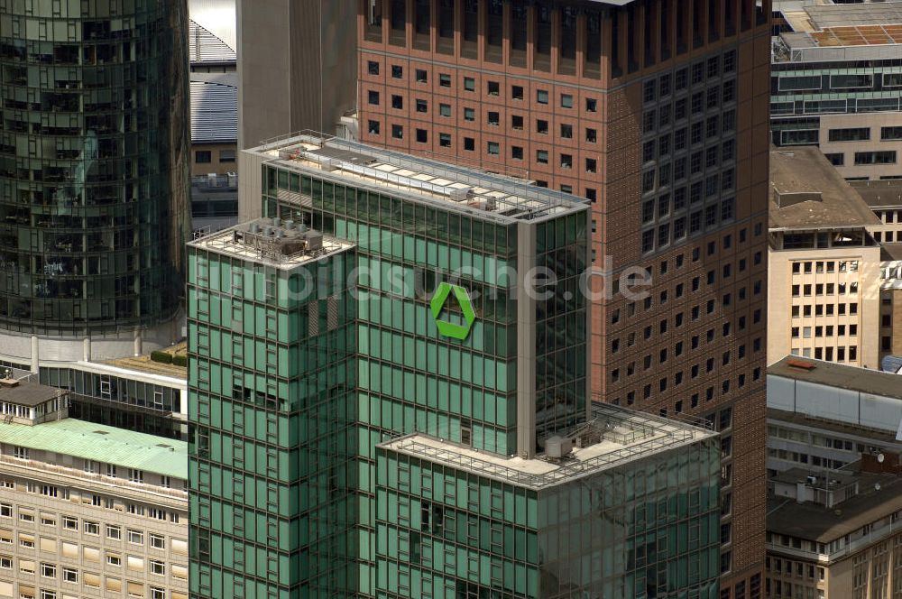 Luftbild Frankfurt am Main - Gallileo Hochhaus der Dresdner Bank in Frankfurt / Main