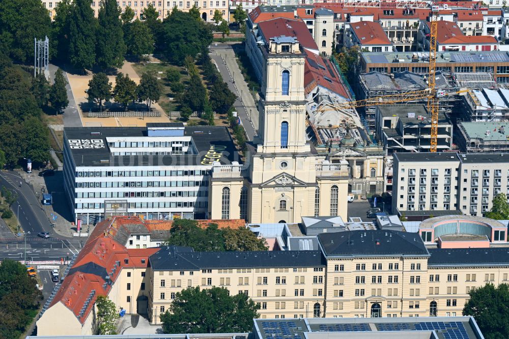 Potsdam von oben - Garnisonkirche Potsdam in Potsdam im Bundesland Brandenburg, Deutschland