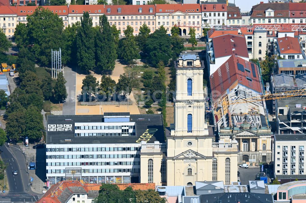 Potsdam von oben - Garnisonkirche Potsdam in Potsdam im Bundesland Brandenburg, Deutschland