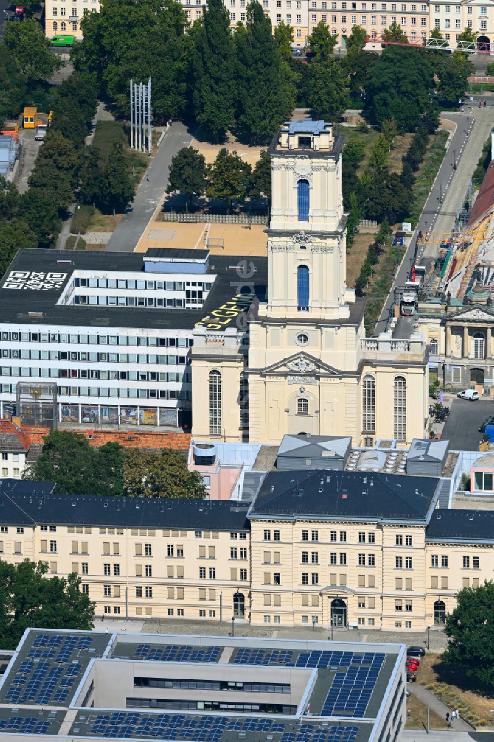 Potsdam aus der Vogelperspektive: Garnisonkirche Potsdam in Potsdam im Bundesland Brandenburg, Deutschland