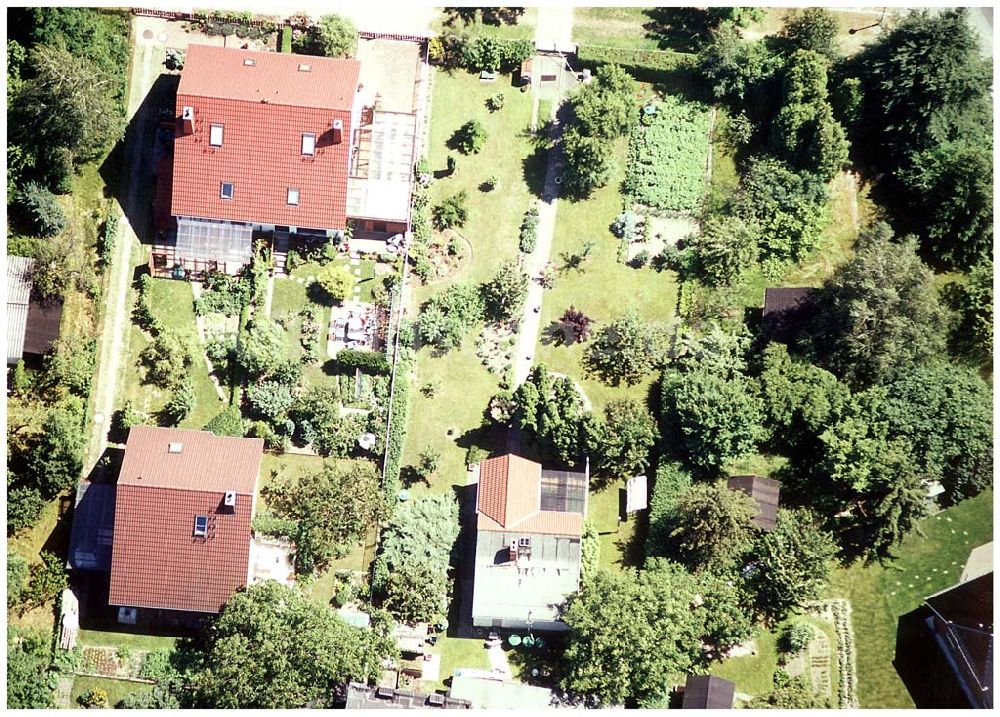 Luftbild Berlin - Mahlsdorf - Gartenanlage Briesener Weg in Berlin Mahlsdorf (Fam. Schindler).