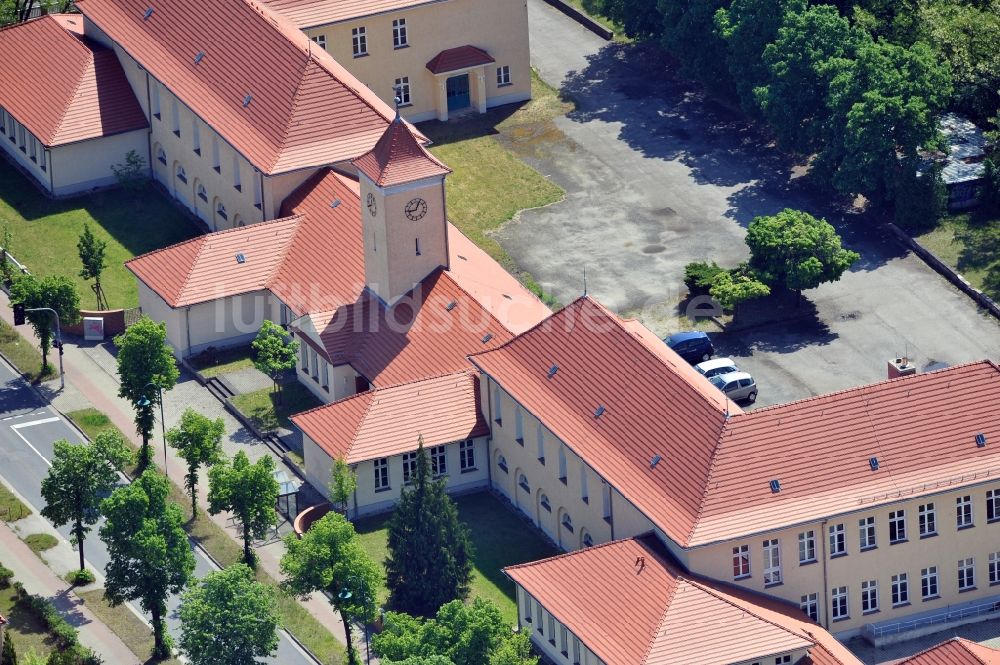 Lauta aus der Vogelperspektive: Gartenstadt Lauta im Bundesland Sachsen