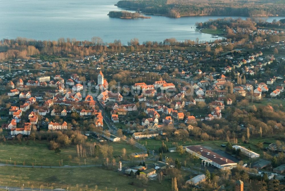 Senftenberg aus der Vogelperspektive: Gartenstadt Marga in Senftenberg Brieske im Bundesland Brandenburg